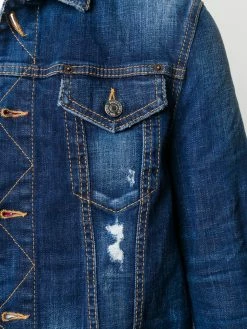 Dsquared2 veste bicolore en denim