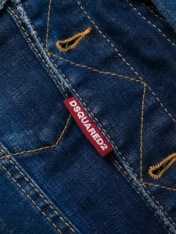 Dsquared2 veste bicolore en denim