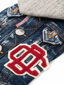 Dsquared2 En promotion Veste en denim à capuche pour chien accessoires pour animaux homme 7 Dsquared2 veste en denim à capuche pour chien