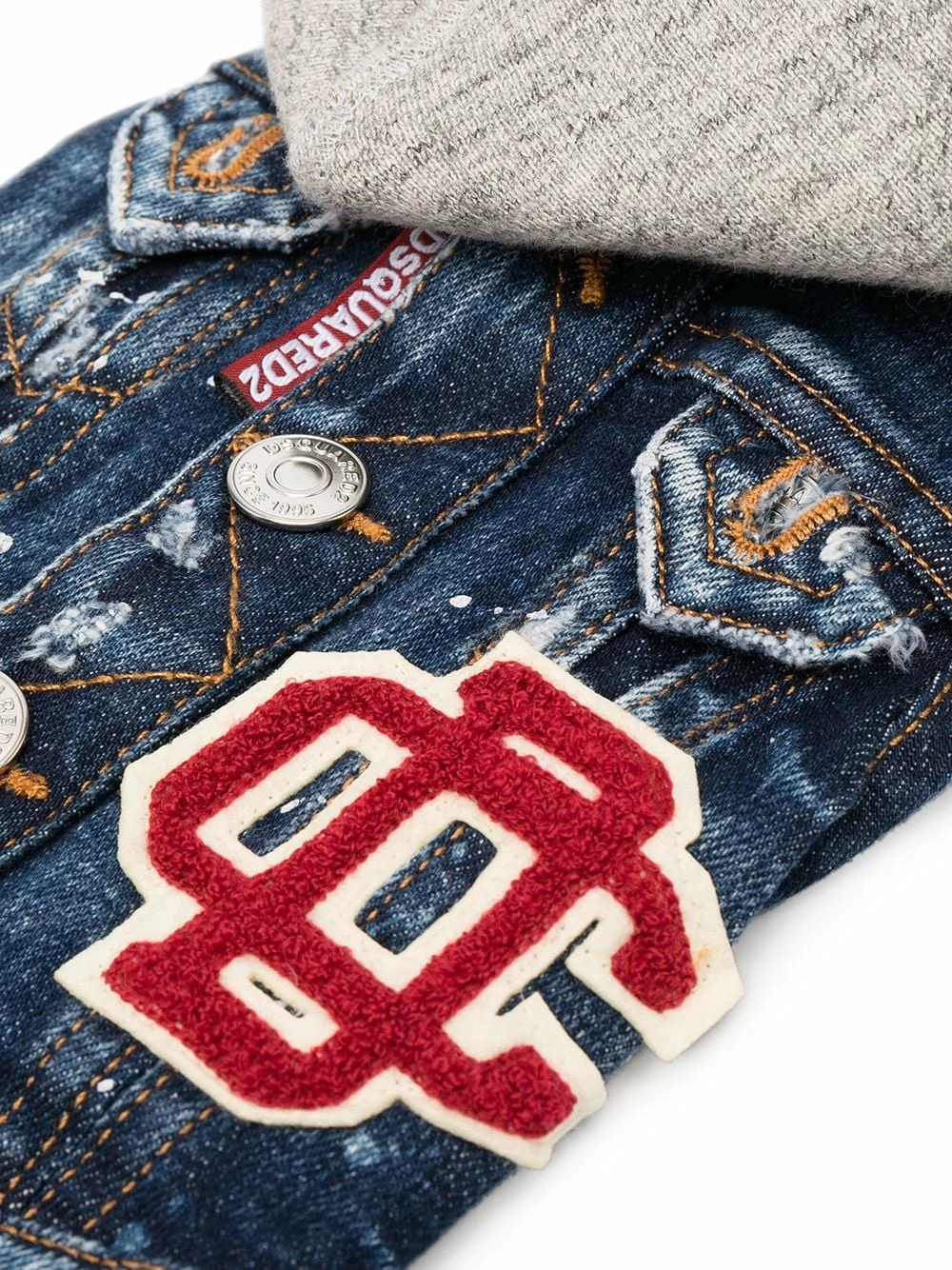 Dsquared2 En promotion Veste en denim à capuche pour chien accessoires pour animaux homme 5 Dsquared2 veste en denim à capuche pour chien