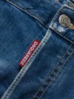 Dsquared2 jean slim à effet usé