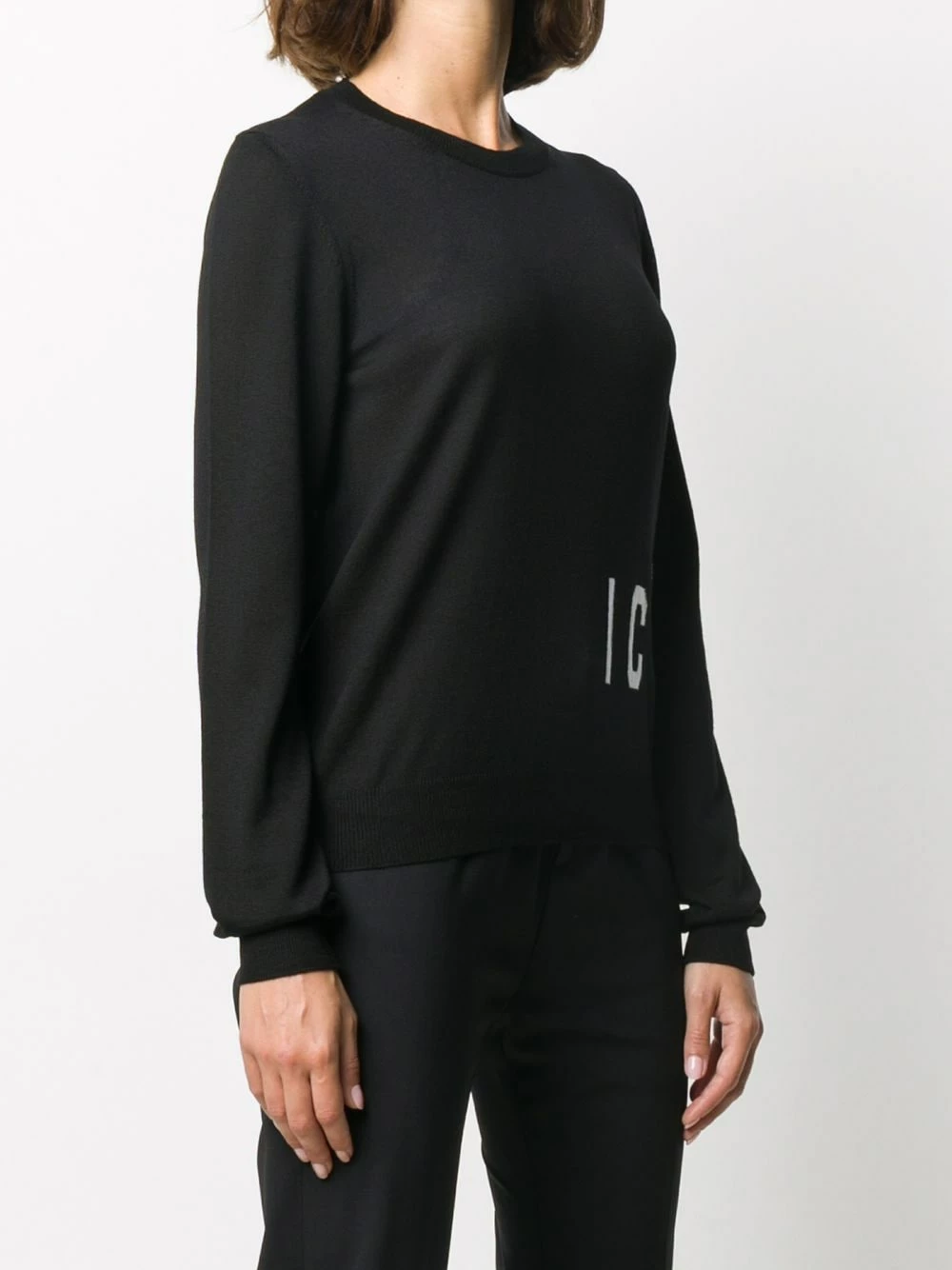 Prix De Rêve Dsquared2 Pull à logo en jacquard pulls femme 5 Dsquared2 pull à logo en jacquard