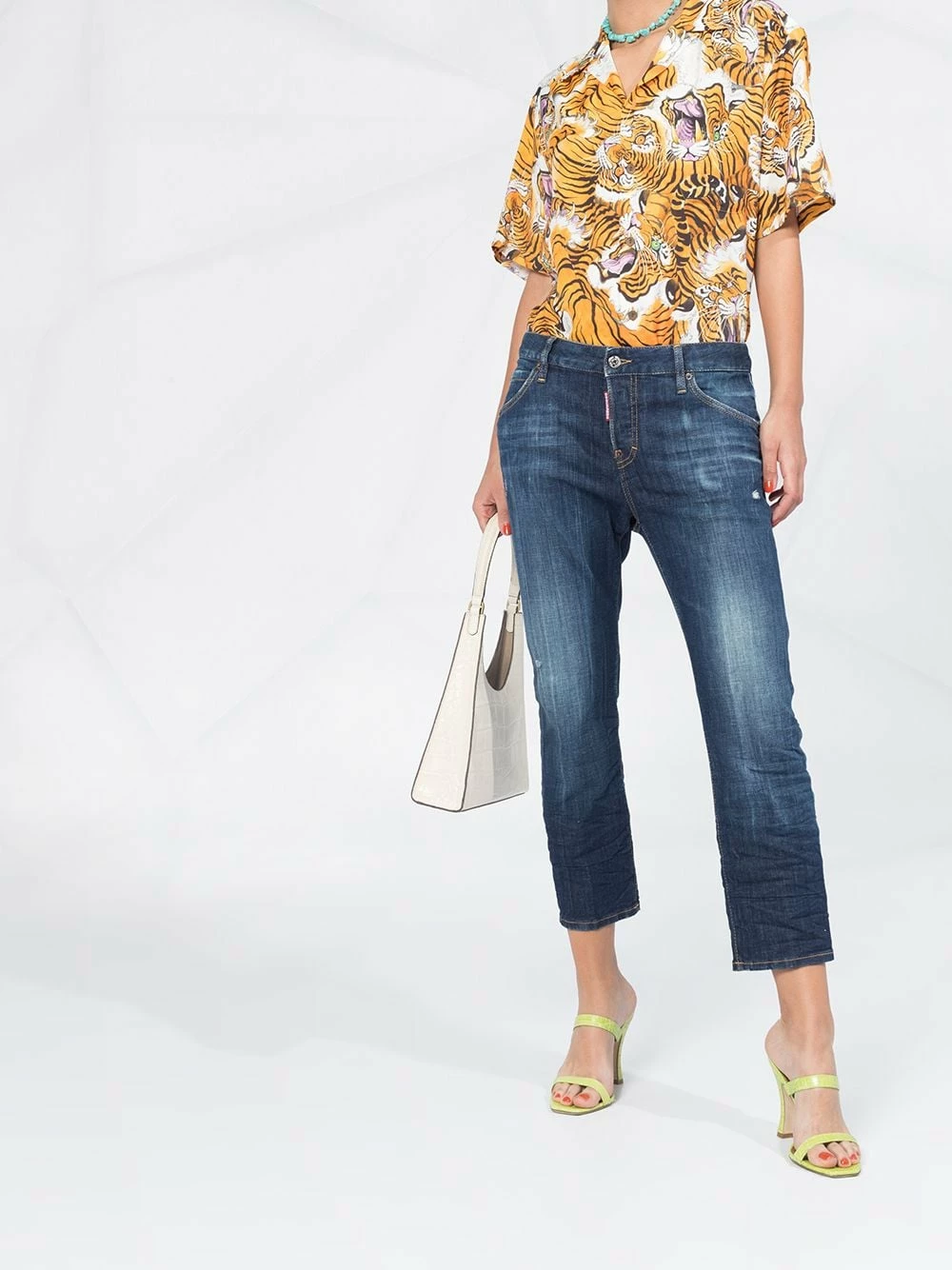 Prix Acceptable Dsquared2 Jean crop Cool Girl jeans courts femme 4 Dsquared2 jean crop Cool Girl