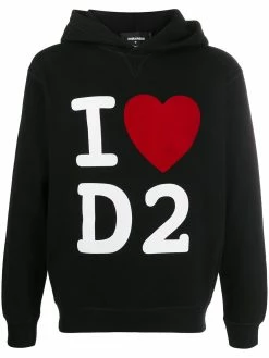 Dsquared2 sweat à capuche à détail de slogan