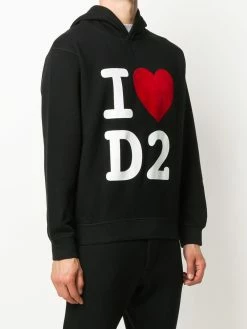 Dsquared2 sweat à capuche à détail de slogan