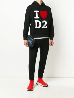 Dsquared2 sweat à capuche à détail de slogan