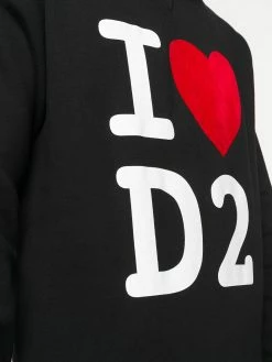 Dsquared2 sweat à capuche à détail de slogan