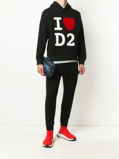 Dsquared2 pantalon de jogging à logo imprimé