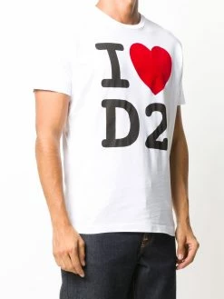 Dsquared2 t-shirt à slogan imprimé