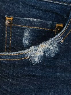 Dsquared2 jean droit à effet taches de peinture