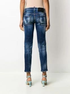 Dsquared2 jean slim à effet usé