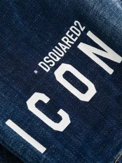 Dsquared2 jean slim à effet usé