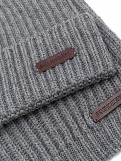 Dsquared2 ensemble bonnet et gants en maille