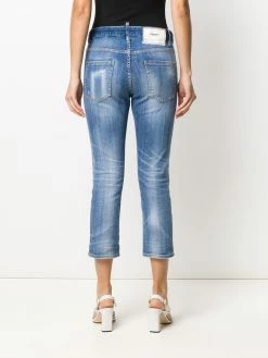 Dsquared2 jean à coupe crop