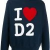 Dsquared2 sweat à capuche I Love D2