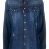 Dsquared2 chemise en jean à ornements en cristal