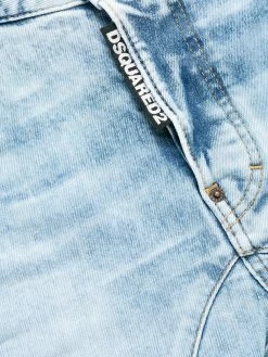 Dsquared2 jean slim à effet usé