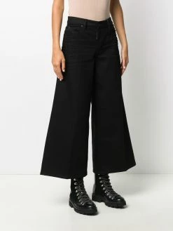 Dsquared2 pantalon crop à détail de slogan