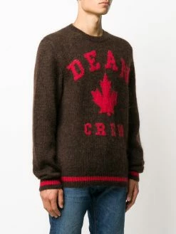 Dsquared2 pull à logo en intarsia