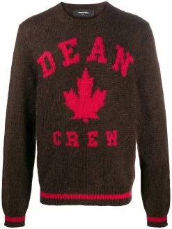Dsquared2 pull à logo en intarsia