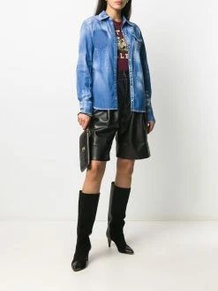 Dsquared2 chemise en jean à effet usé