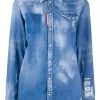 Dsquared2 chemise en jean à effet usé