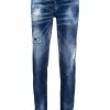 Dsquared2 jean skinny à effet usé