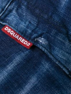 Dsquared2 jean skinny à effet usé