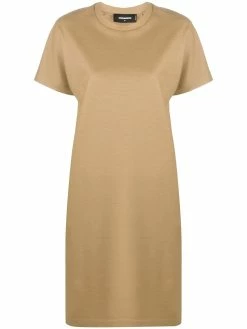 Dsquared2 robe droite à manches courtes