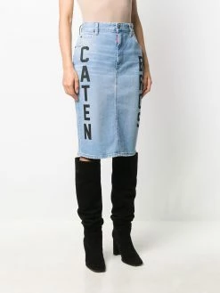 Dsquared2 chemise en jean à slogan imprimé