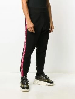 Dsquared2 pantalon de jogging à bandes monogrammées