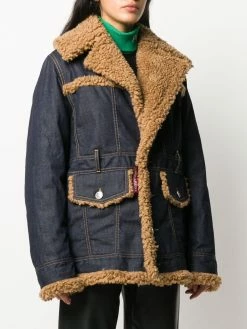 Dsquared2 veste en jean à revers texturés
