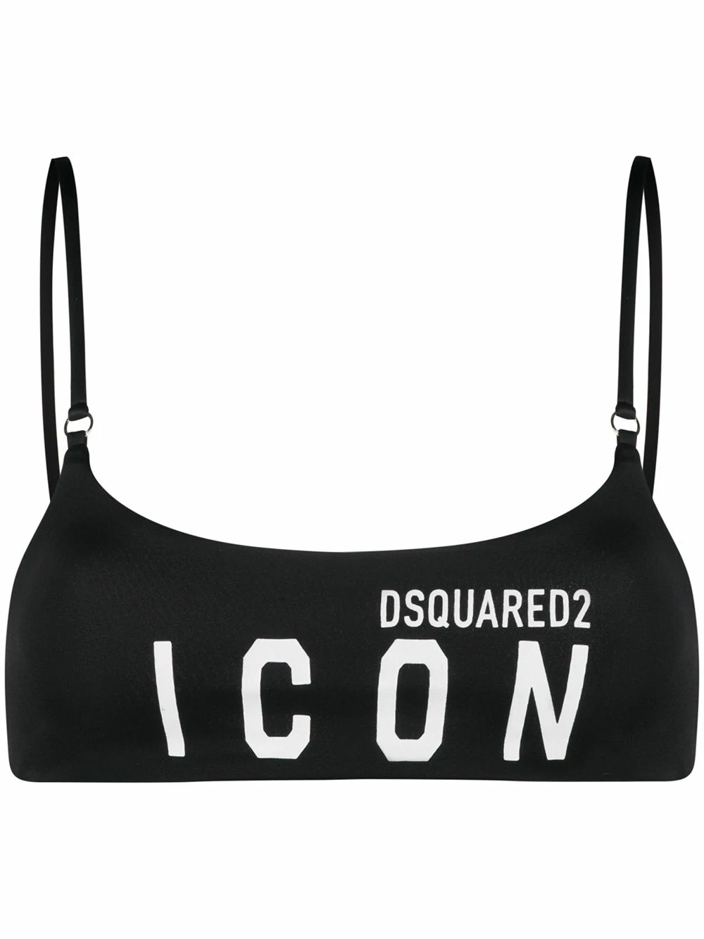 Dsquared2 Haut de bikini à logo imprimé Prix Favorable bikinis femme 3 Dsquared2 haut de bikini à logo imprimé