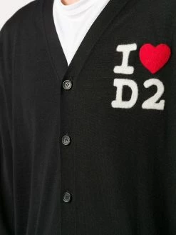 Dsquared2 cardigan à logo brodé