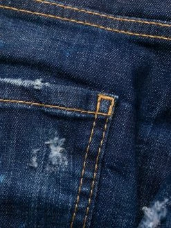 Dsquared2 jean slim à effet usé
