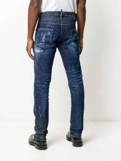 Dsquared2 jean slim à effet usé