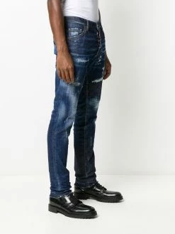 Dsquared2 jean slim à effet usé