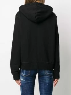 Dsquared2 Réduction Sweat zippé à capuche à logo imprimé hoodies femme 10 Dsquared2 sweat zippé à capuche à logo imprimé