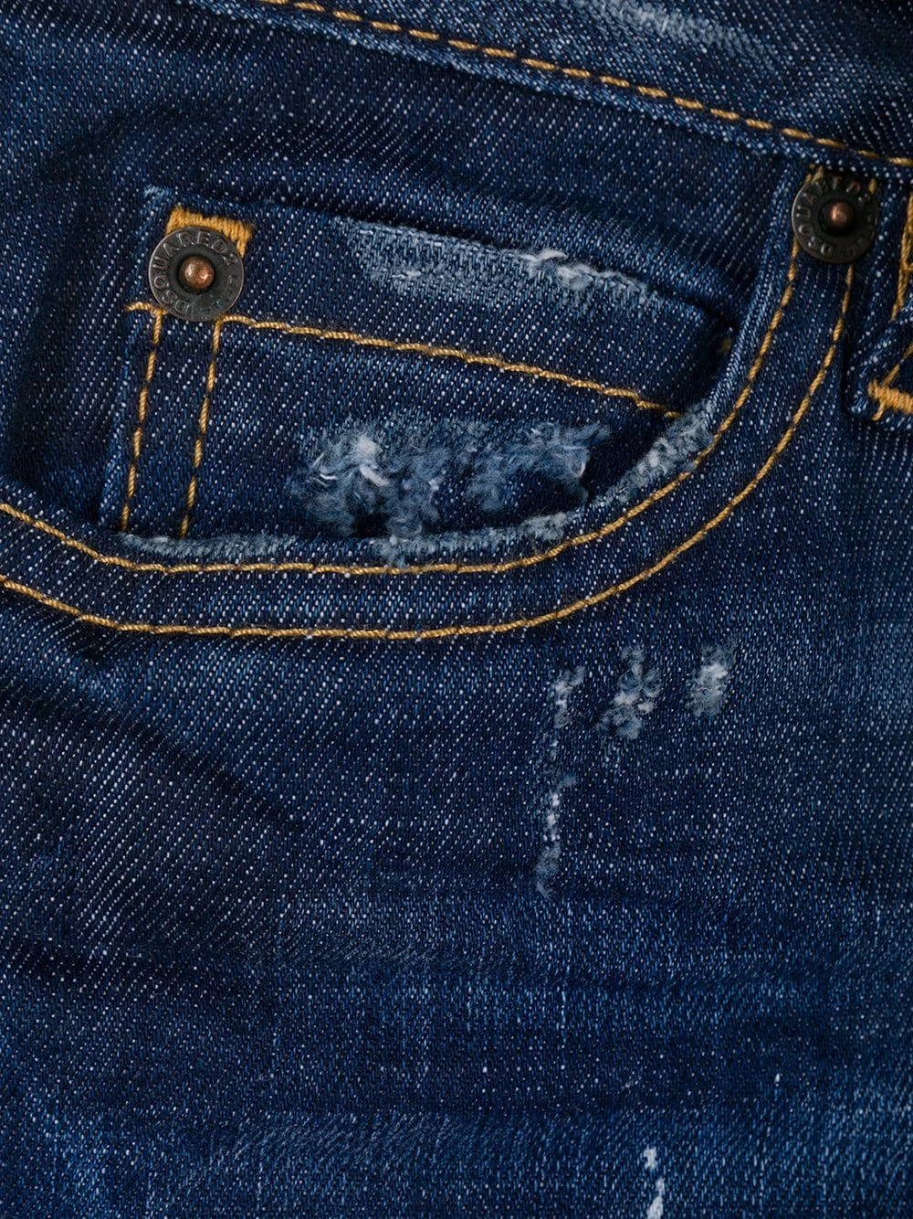 Dsquared2 Prix De Rêve Jean crop à effet usé jeans courts femme 9 Dsquared2 jean crop à effet usé