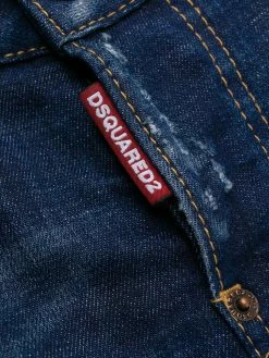 Dsquared2 jean skinny à effet usé