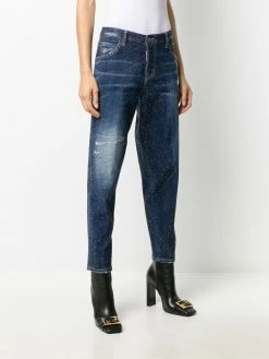 Dsquared2 jean skinny crop à clous