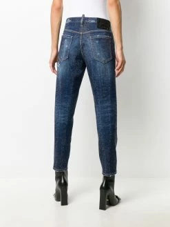 Dsquared2 jean skinny crop à clous