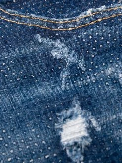 Dsquared2 jean skinny crop à clous