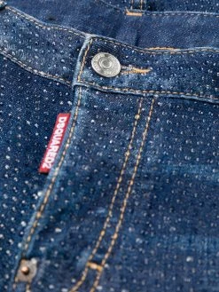 Dsquared2 jean skinny crop à clous