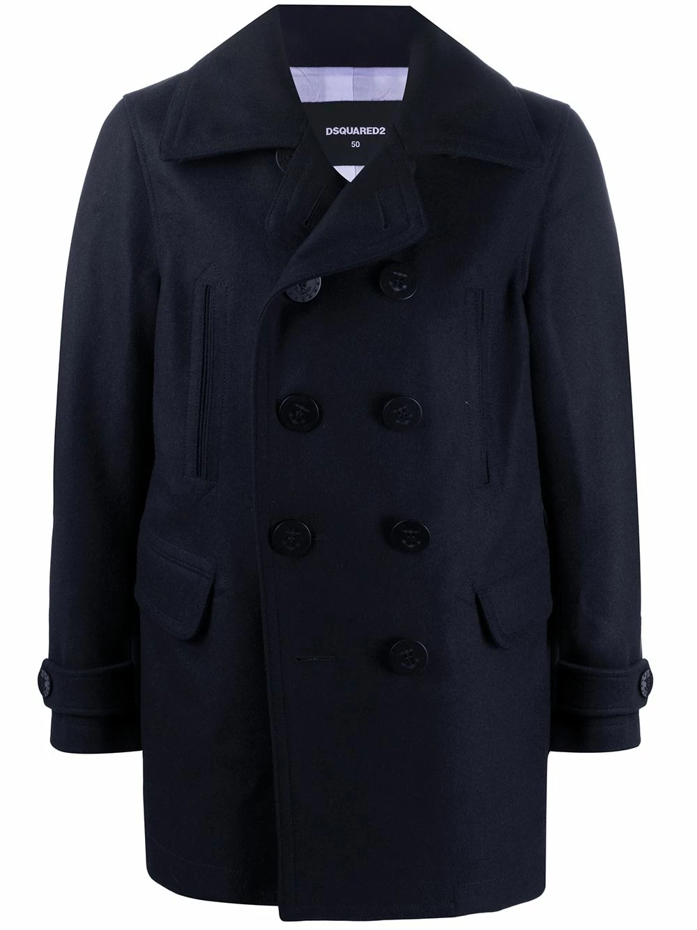 Prix Distinctifs Dsquared2 Caban à boutonnière croisée manteaux croisés homme 3 Dsquared2 caban à boutonnière croisée