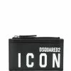 Dsquared2 porte-monnaie zippé à logo