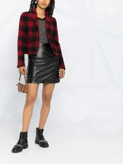 Dsquared2 veste boutonnée à carreaux