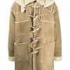 Dsquared2 duffle-coat en peau de mouton retournée