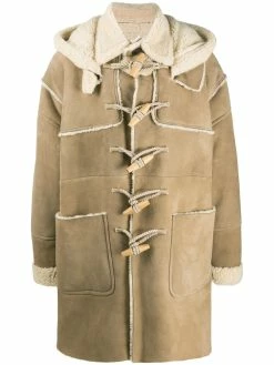 Dsquared2 duffle-coat en peau de mouton retournée
