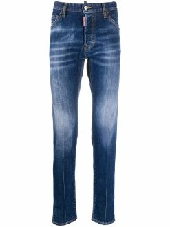 Dsquared2 jean slim à effet délavé